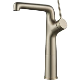 Creavit Flow Fırçalanmış Altın Yüksek Lavabo Bataryası görsel 1