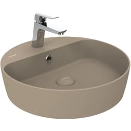 Creavit Loop 45 Cm Yuvarlak Mat Cappuccino Çanak Lavabo - LP146 görsel 1