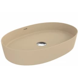 Creavit Loop 60x40 Cm Oval Mat Cappuccino Çanak Lavabo - LP160 görsel 1