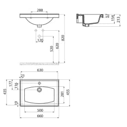 Creavit Sera 65 Cm Etajerli Lavabo görsel 3