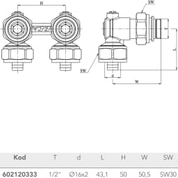 Eca 1/2 Tornavida Kontrollu Küresel Köşe H Valf - 602120333 görsel 2