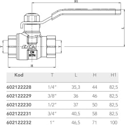 Eca 1 Endüstriyel Küresel Valf - 602122232 görsel 2