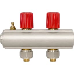 Eca 2 Çıkışlı Kırmızı Volan Debi Ayarlı Kollektör - 602120695 görsel 1