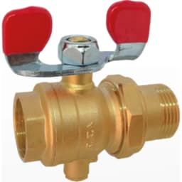 Eca Kırmızı Kol Termokupl Çıkışlı Küresel Valf - 601027416 görsel 1