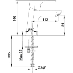 Eca Niobe Ecotechnology Lavabo Bataryası - 102188065 görsel 2
