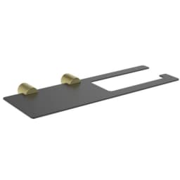Fontana FY-90203 Mat Altın-Siyah Tuvalet Askılığı görsel 1