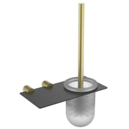 Fontana FY-90204 Altın-Siyah Tuvalet Fırçalığı görsel 1