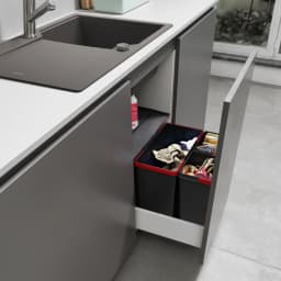 Franke Easysort 450-1-2 Ankastre Dolap İçi Çöp Kovası görsel 2