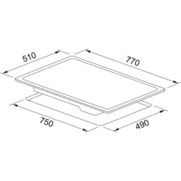 Franke FRSM 704 C TOD BK Siyah Cam Ocak görsel 2
