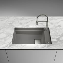 Franke Kubus 2 KNG 110-62 Stone Grey Granit Eviye görsel 2