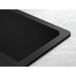 Franke Maris MRG 620-35-35 Mat Siyah Granit Evye görsel 2