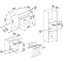 Franke Smart Linear FSL 86 H WH Beyaz Cam Fırın görsel 3