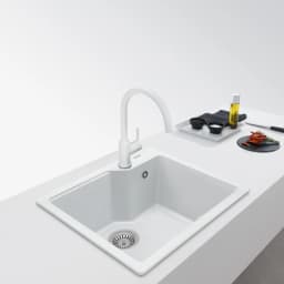 Franke Urban Ubg 610-56 Bianco Granit Eviye görsel 2