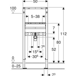 Geberit Duofix 112 Cm Tezgah Üstü Lavabo Bataryası İç Seti - 111.434.00.2 görsel 2