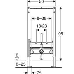 Geberit Duofix 98 Cm Bide İçin Universal Gömme Rezervuar - 111.539.00.2 görsel 2