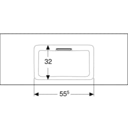 Geberit One 120x48 Cm Etajerli Lavabo - 505.016.00.1 görsel 2