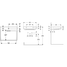 Geberit One 60x48 Cm Lavabo - 505.034.00.1 görsel 2