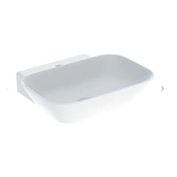 Geberit ONE çanak lavabo kabuk şekilli dikey çıkış görsel 1
