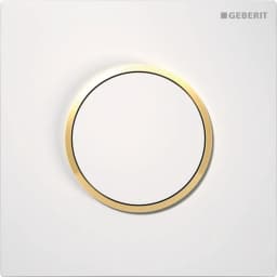 Geberit Sigma10 Beyaz-Altın Pnömatik Pisuvar Kumanda Kapağı - 116.015.KK.1 görsel 1