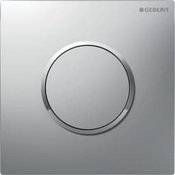 Geberit Sigma10 Mat Krom Pnömatik Pisuvar Kumanda Kapağı - 116.015.JQ.1 görsel 1