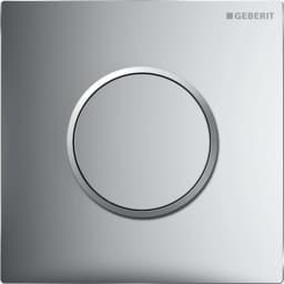 Geberit Sigma10 Mat Krom Pnömatik Pisuvar Kumanda Kapağı - 116.015.KH.1 görsel 1