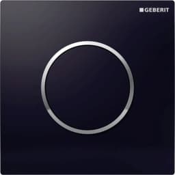 Geberit Sigma10 Siyah-Parlak Krom Pnömatik Pisuvar Kumanda Kapağı - 116.015.KM.1 görsel 1