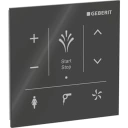 Geberit AquaClean İçin Siyah Cam Kumanda Paneli - 147.038.SJ.1 görsel 1