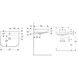 Geberit Smyle 60x48 Cm Lavabo - 500.228.01.1 görsel 2