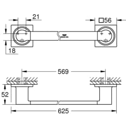 Grohe Allure New Havluluk - 40341001 görsel 2