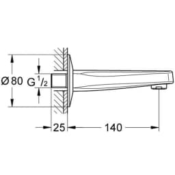 Grohe BauContemporary Çıkış Ucu - 13252000 görsel 2