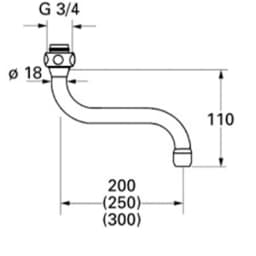 Grohe Döner Boru Çıkış Ucu - 13084000 görsel 3