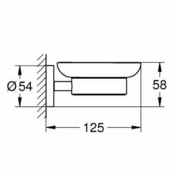 Grohe Essentials New Sabunluk - 40444001 görsel 2