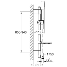 Grohe Euphoria Cosmopolitan Sürgülü Duş Seti - 27368000 görsel 2