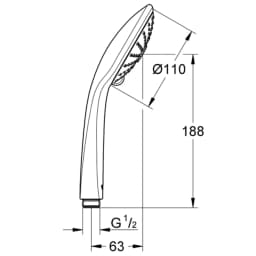 Grohe Euphoria 3 Akışlı El Duşu - 26513000 görsel 2