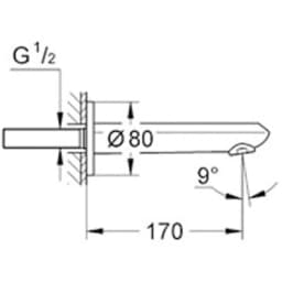 Grohe Eurodisc Cosmopolitan Çıkış Ucu - 13278002 görsel 2