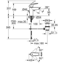 Grohe Eurosmart 2021 Tek Kumandalı Lavabo Bataryası - 33265003 görsel 2
