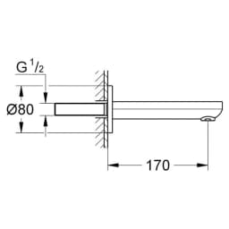 Grohe Eurosmart Cosmopolitan Çıkış Ucu - 13261000 görsel 2