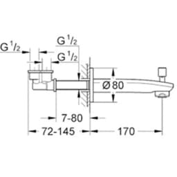 Grohe Eurostyle Cosmopolitan Çıkış Ucu - 13277002 görsel 2