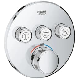 Grohe Grohtherm SmartControl Üç Valfli Akış Kontrollü Ankastre Termostatik Duş Bataryası - 29121000 görsel 1