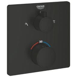 Grohe Grohtherm Termostatik Siyah Banyo-Duş Bataryası - 1022092430 görsel 1