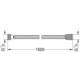 Grohe Metal Duş Hortumu - 28143001 görsel 2