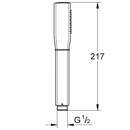 Grohe Rainshower 1 Akışlı Grandera El Duşu - 26852IG0 görsel 2