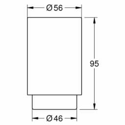 Grohe Selection Nikel Halka Havluluk - 41035A00 görsel 2