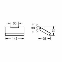 Grohe Selection Cube Tuvalet Kağıtlığı - 40781000 görsel 2