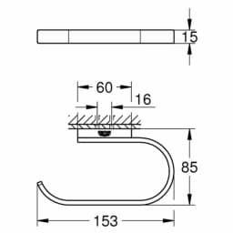 Grohe Selection Nikel Tuvalet Kağıtlığı - 41068AL0 görsel 2