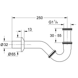 Grohe Sifon 1 1/4" - 28946000 görsel 2