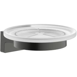 Hansgrohe AddStoris S Mat Siyah-Krom Sabunluk - 41766340 görsel 1