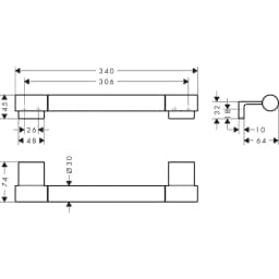 Hansgrohe AddStoris S Tutamak - 41764000 görsel 2