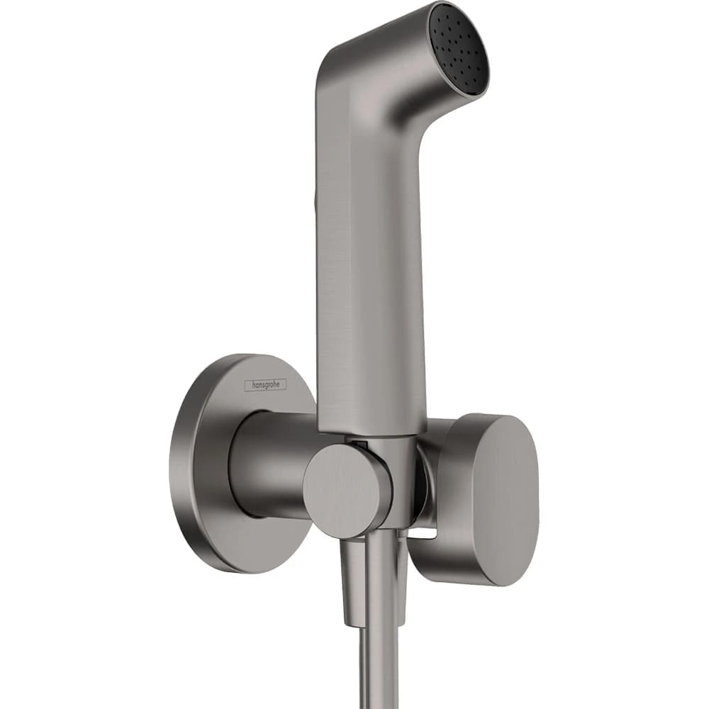 Hansgrohe Bidette El Duşu 1jet S EcoSmart+ Sıcak-Soğuk Su İçin Duş Askısı ve Mat Siyah 125 Cm Duş Hortumu İle 29232340