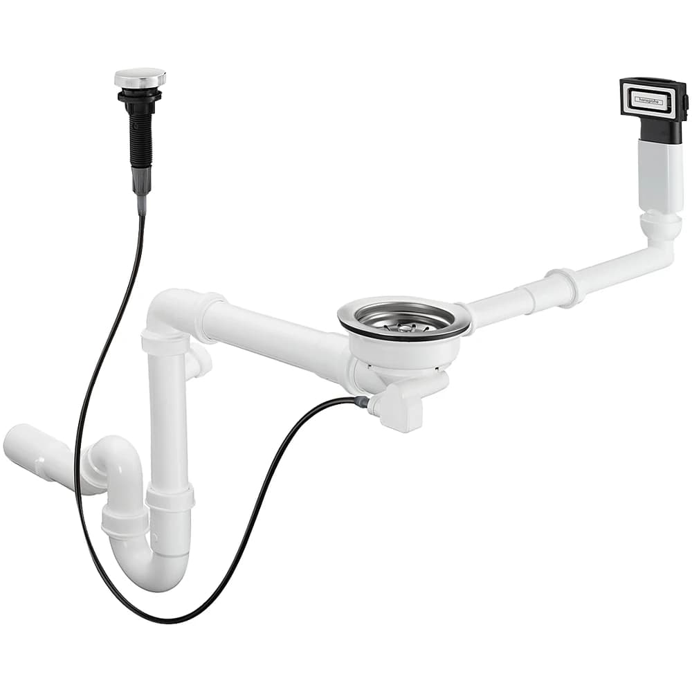 Hansgrohe D16-11 Tek Hazneli Eviye İçin Otomatik Gider Ve Taşma Seti - 43937000